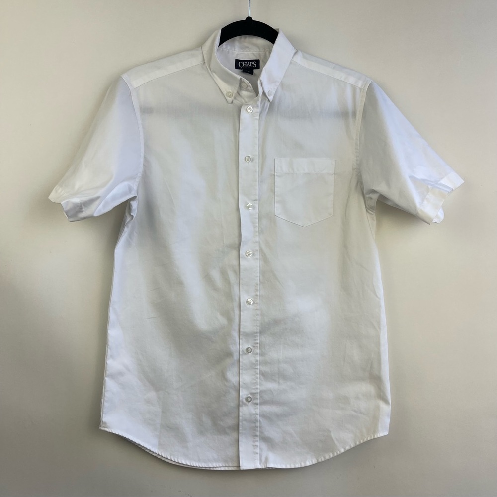 Chaps Short Sleeve Button Down Size 16